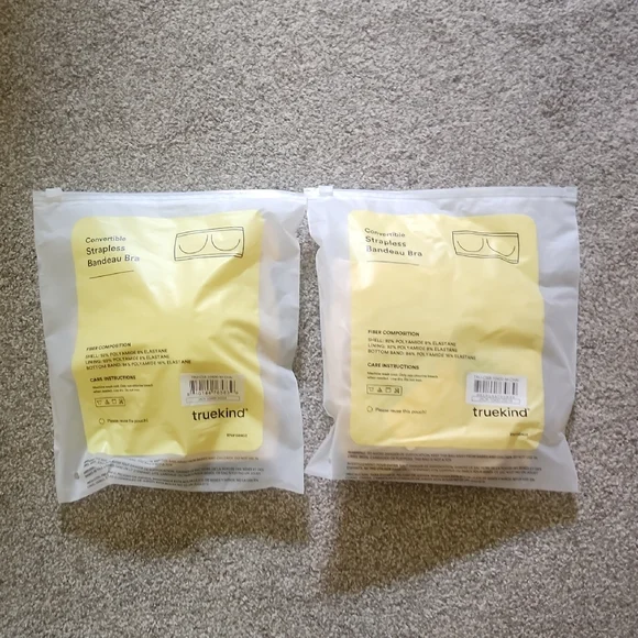 Truekind Shapermint Convertible Strapless Bandeau Bra (Size Medium, Color Chai) - Picture 2 of 3